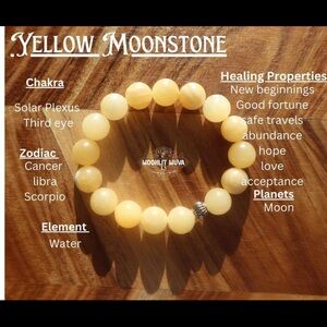 Yellow Moonstone Bracelet